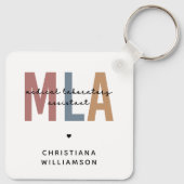 Persoonlijke MLA-assistent voor medische laborator Sleutelhanger (Achterkant)