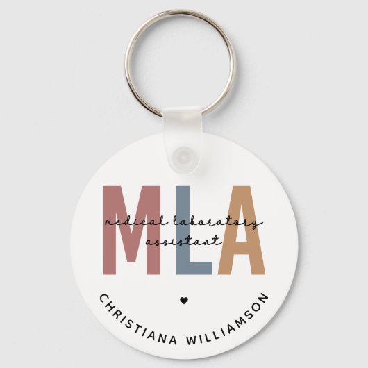 Persoonlijke MLA-assistent voor medische laborator Sleutelhanger (Voorkant)