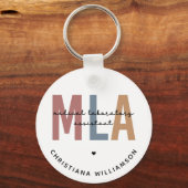 Persoonlijke MLA-assistent voor medische laborator Sleutelhanger (Achterkant)