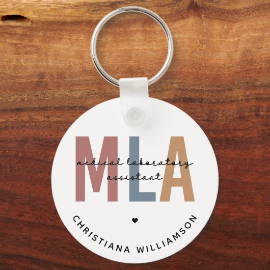 Persoonlijke MLA-assistent voor medische laborator Sleutelhanger (Achterkant)