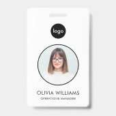 Persoonlijke moderne aangepaste personeelsausweis badge (Voorzijde)