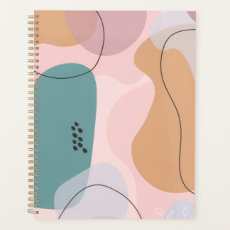 Persoonlijke Moderne Abstracte Pastelkleur Planner