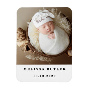 Persoonlijke moderne babyfoto magneet