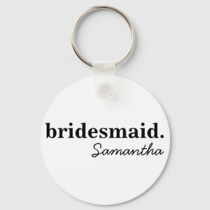 Persoonlijke Moderne Bruidsdouche Bruidsmeisje Sleutelhanger