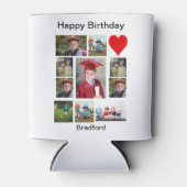 Persoonlijke Moderne Dag 11 Foto Collage Blikjeskoeler (Voorkant)