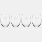 Persoonlijke Moderne Elegante Heksen Wijn Nacht Wijnglas Zonder Voet (Achterkant)