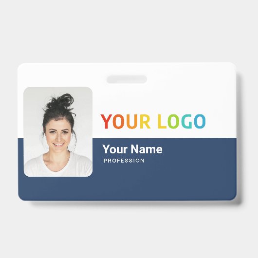 Persoonlijke moderne foto-identificatiebeveiliging badge (Voorzijde)