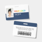 Persoonlijke moderne foto-identificatiebeveiliging badge (Voor- en achterkant)