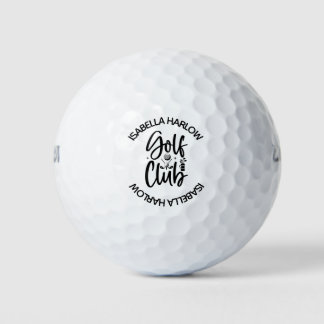 Persoonlijke moderne golfclubnaam golfballen