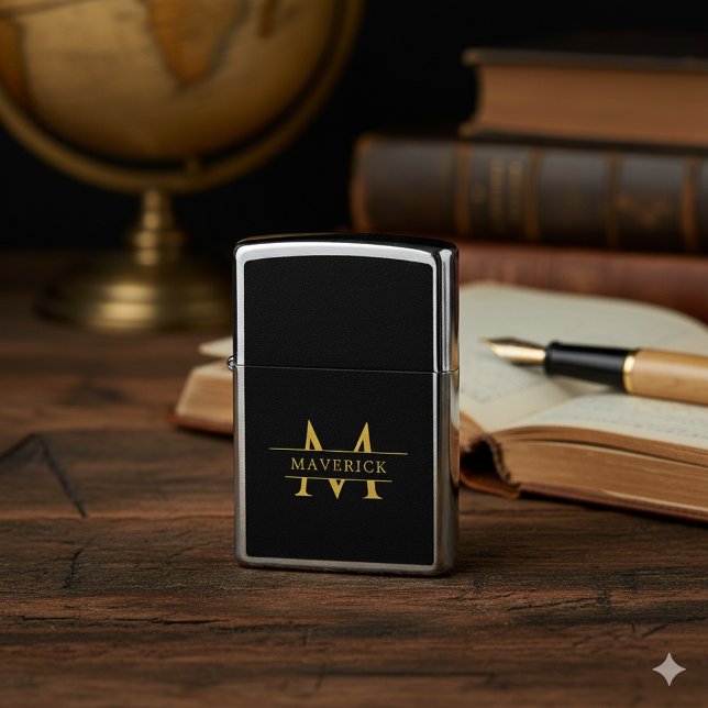 Persoonlijke moderne initialen gegraveerd (Personalized Modern Initials Engraved Zippo Lighter)