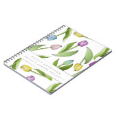 Persoonlijke Moderne Kleurrijke Tulp Notitieboek (Linkerzijde)