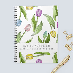 Persoonlijke Moderne Kleurrijke Tulp Notitieboek
