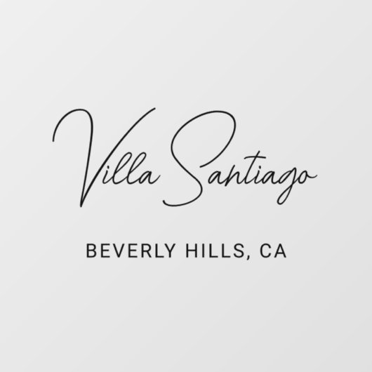 Persoonlijke moderne naam van de woonplaats raamsticker (Vel)