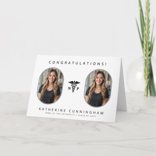 Persoonlijke moderne NP-verpleegkundige 2 foto Kaart (Voorkant)