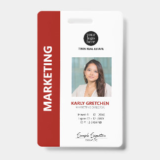 Persoonlijke moderne professionele personeelskaart badge