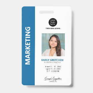 Persoonlijke moderne professionele werknemers-ID b Badge