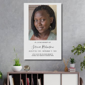 Persoonlijke moderne viering van rouwplechtigheid poster