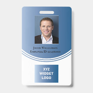 Persoonlijke moderne zakelijke medewerker Foto Log Badge