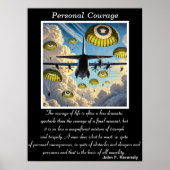 Persoonlijke moed: naar beneden drijven poster (Voorkant)
