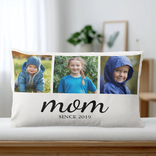 Persoonlijke Moeder met Drie Foto's Kussen