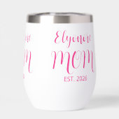 Persoonlijke Moeder Naam Gevestigd Roze Script (Achterkant)