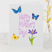 Persoonlijke Moederdag Kaart (Gele Bloem)