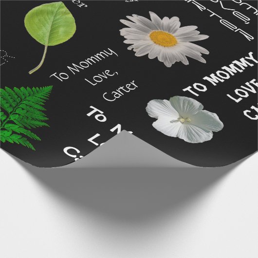 Persoonlijke Moederdag of verjaardag Cadeaupapier (Hoek)