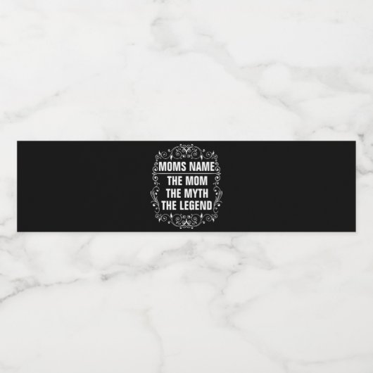 Persoonlijke Moederdag Waterfles Etiket (Enkel label)