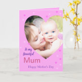 Persoonlijke Moederdagkaart Kaart (Gele Bloem)