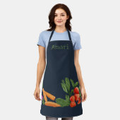 Persoonlijke moestuin Blue Apron Schort (Gedragen)