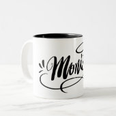 Persoonlijke mok met handschrift met de naam Monic (Voorkant links)