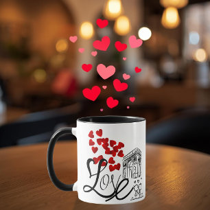 Persoonlijke mok met liefde en monument