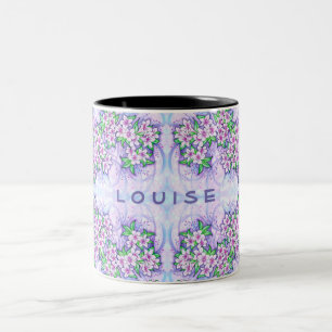 Persoonlijke mok met mooie kleine bloemen