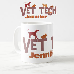 Persoonlijke mok voor veterinair technicus