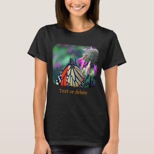 Persoonlijke Monarch Vlinder Op Bloem Natuur T-shirt