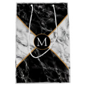 Persoonlijke Monogram Aangepaste Letter Marmeren C Medium Cadeauzakje (Voorkant)