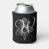 Persoonlijke Monogram Beginletter Koeler (Blikje Achterkant)