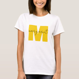 Persoonlijke Monogram Beginletters Naam T-shirt
