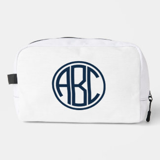 Persoonlijke Monogram Canvas Ritssluiting Zak Toilettasje