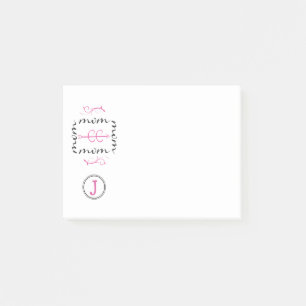 Persoonlijke Monogram Cross Country Moeder Post-it® Notes