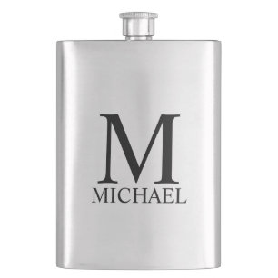 Persoonlijke Monogram en Naam Flask voor Mannen Flacon