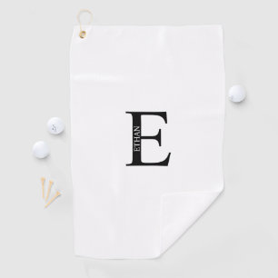 Persoonlijke monogram en naam Golfhanddoek
