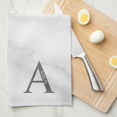 Persoonlijke Monogram en Naam Handdoek (Quarter Fold)