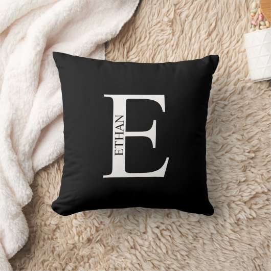 Persoonlijke monogram en naam kussen (Deken)