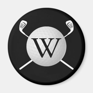Persoonlijke Monogram Golfbalclubs Magneet