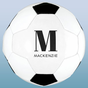 Persoonlijke Monogram Initiaal Naam Voetbal