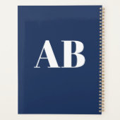 Persoonlijke Monogram Naam Aangepaste Planner 2027 (Achterkant)
