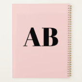 Persoonlijke Monogram Naam Aangepaste Planner 2027 (Achterkant)