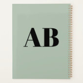 Persoonlijke Monogram Naam Aangepaste Planner 2027 (Achterkant)