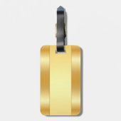 Persoonlijke Monogram Naam Nepgoud Glamoureus Bagagelabel (Achterkant verticaal)